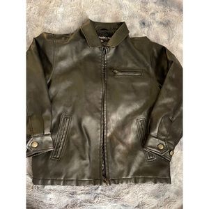Hawke & Co. Outfitter Women’s Leather Bomber Jacket